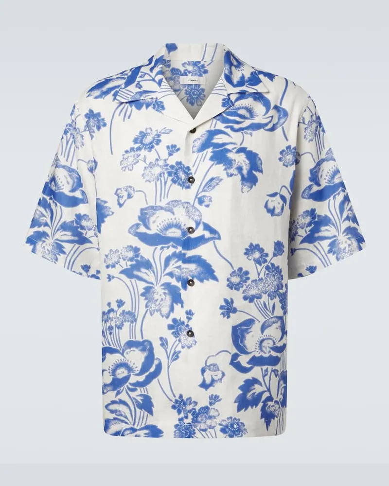 COMMAS Hemd aus Leinen Weiß