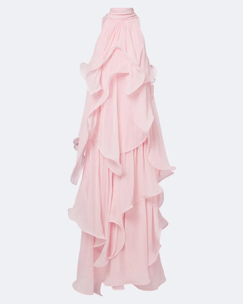 Blumarine Robe aus Creponne Rosa
