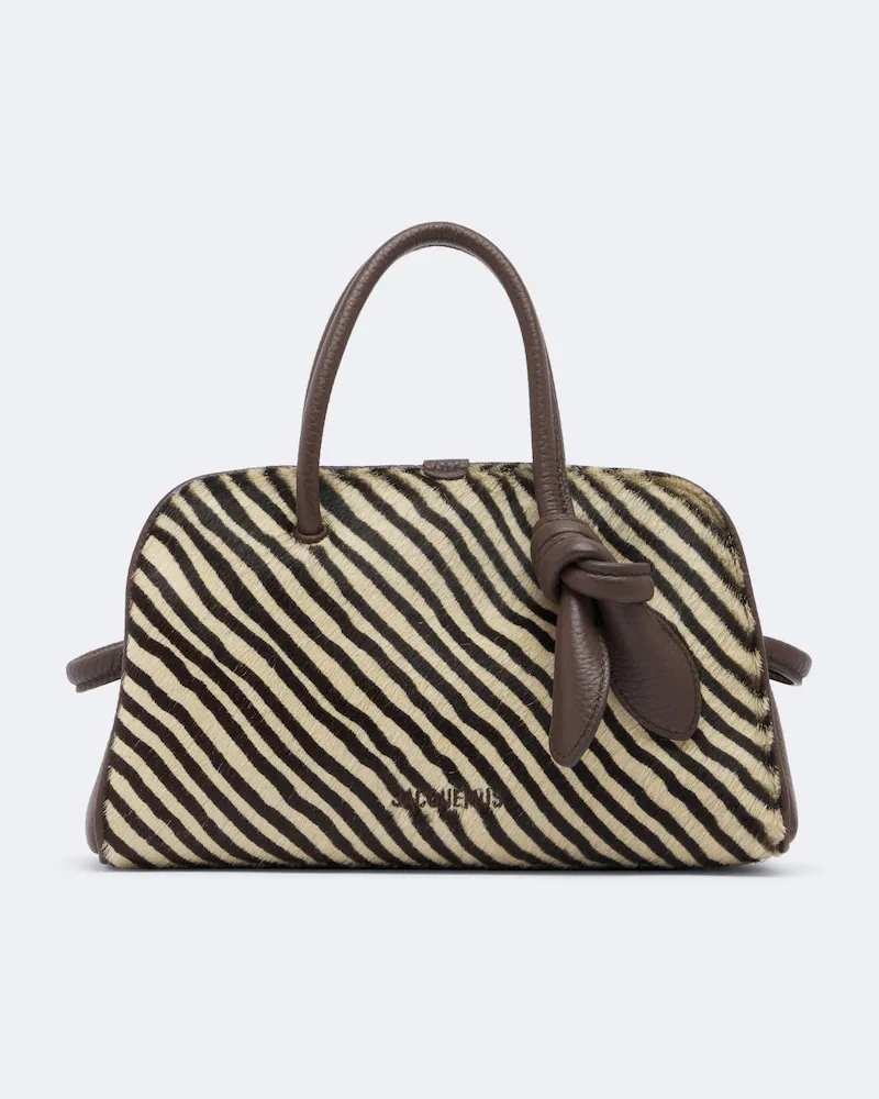 Jacquemus Bowling Bag Turismo Small aus Kalbshaar Multicolor