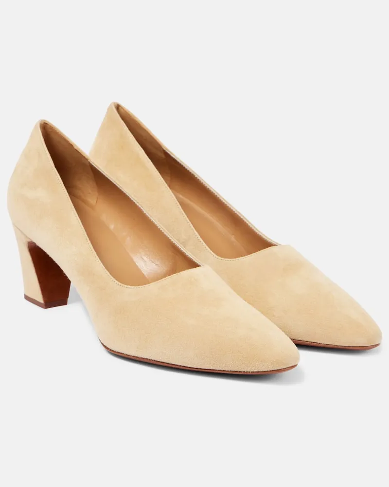 The Row Pumps Marta 65 aus Veloursleder Gelb