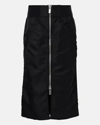 Sacai Midirock aus Twill Schwarz