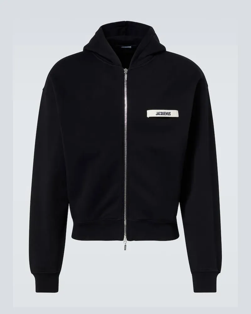 Jacquemus Kapuzenjacke Gros Grain aus Baumwolle Schwarz