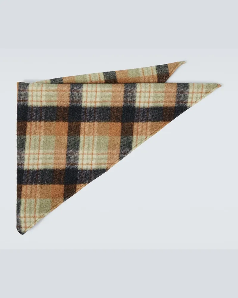 Dries van Noten Schal aus Wolle Multicolor