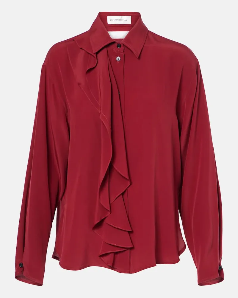 Victoria Beckham Bluse aus Seide Rot
