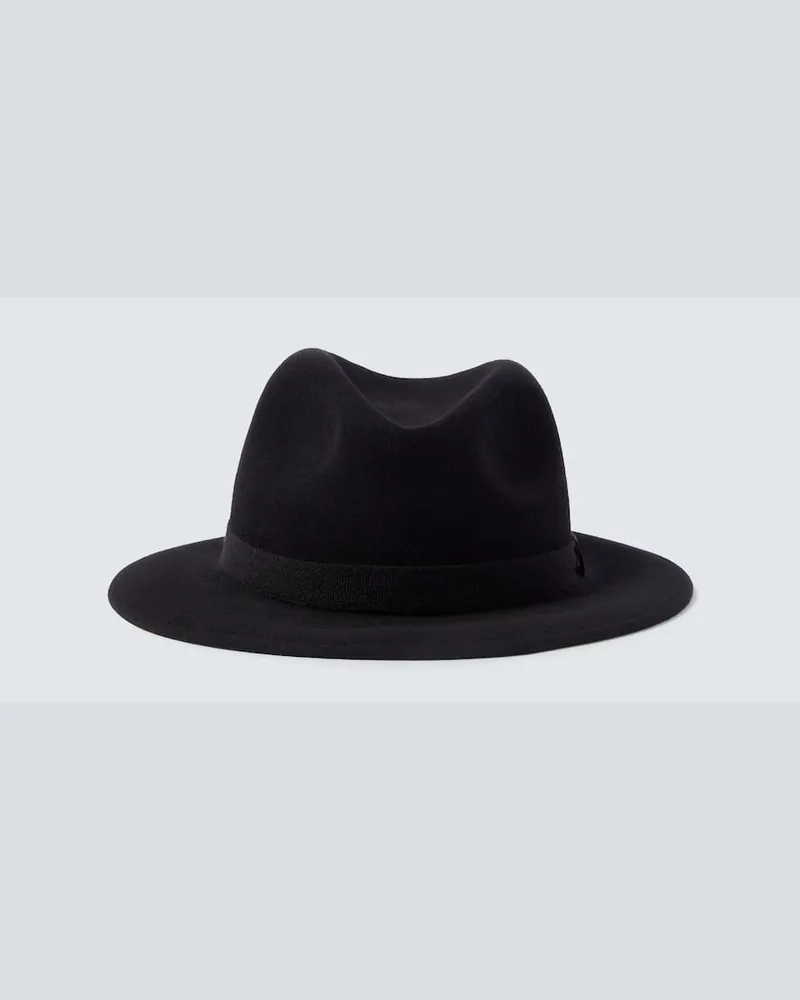 Borsalino Hut Jared aus Wolle und Kaschmir Schwarz
