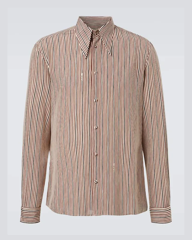 Valentino Garavani Hemd aus Seide Beige