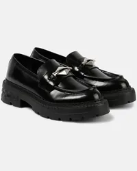 Jimmy Choo Loafers Marlow Diamond aus Leder Schwarz