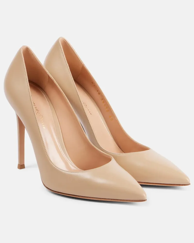 Gianvito Rossi Pumps Gianvito 105 aus Leder Beige