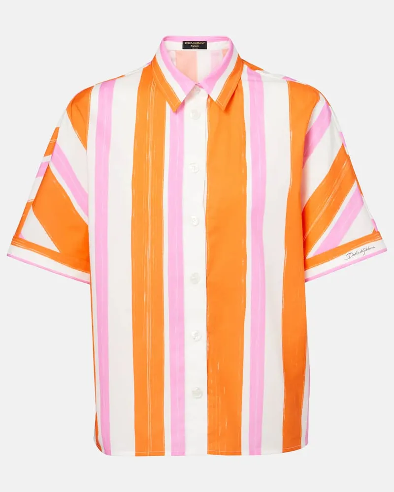 Dolce & Gabbana Hemd aus Baumwolle Multicolor