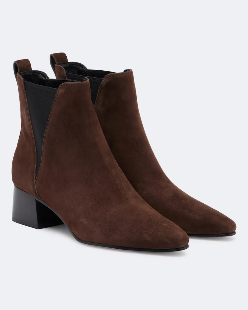 Veronica Beard Chelsea Boots Astra aus Veloursleder Braun