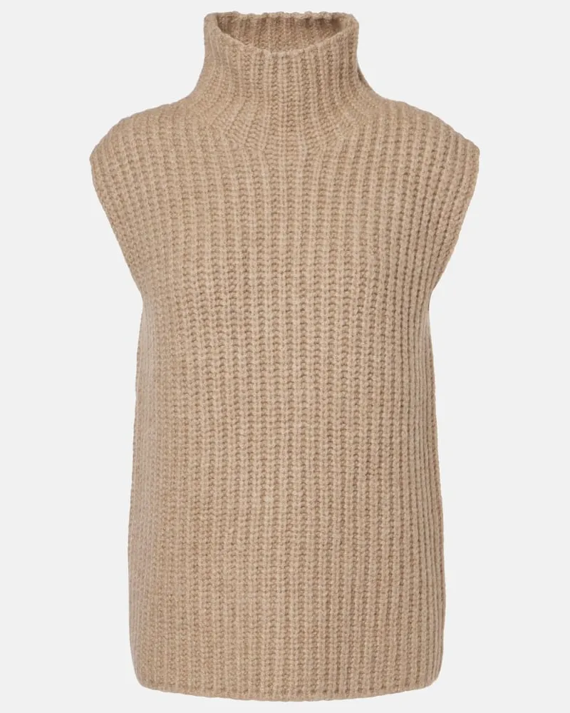 The Row Pullunder Ilena aus Kaschmir und Seide Beige