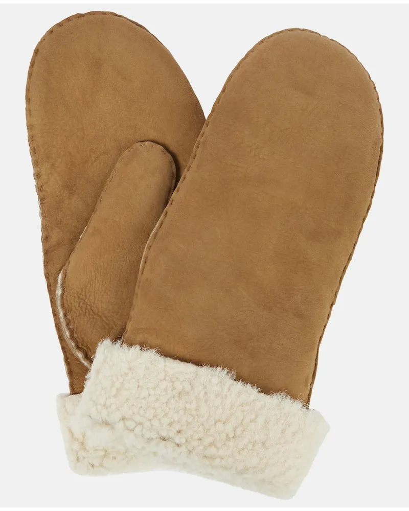 Isabel Marant Handschuhe Mulfi mit Shearling Multicolor