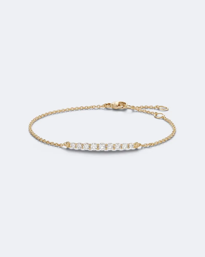 David Yurman Armband Petite Pavé mit 18kt Gelbgold und Diamanten Gold