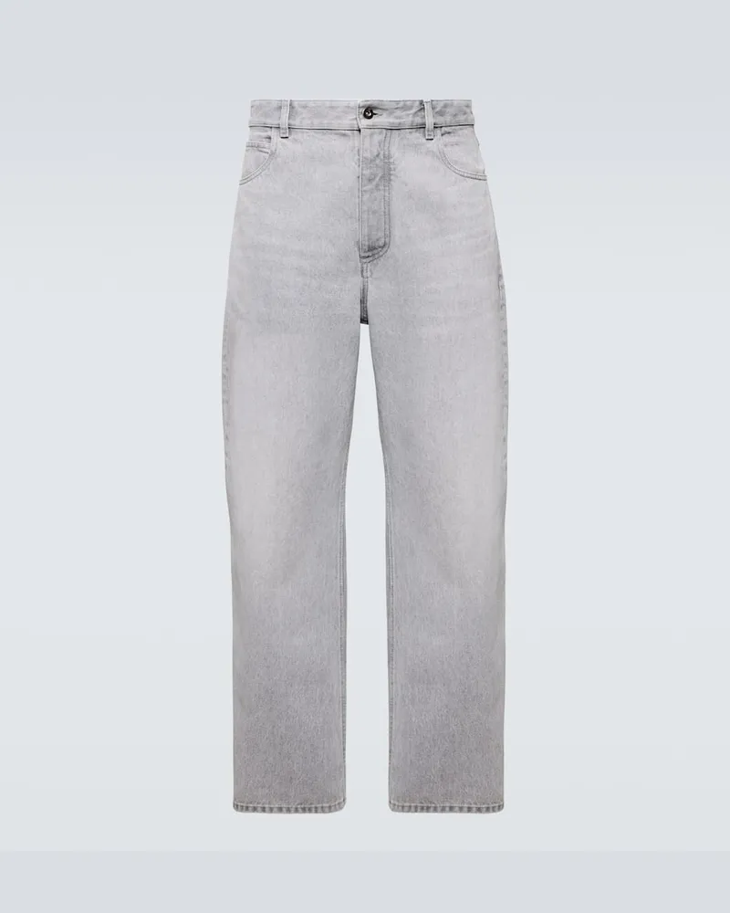 Bottega Veneta Mid-Rise Barrel Jeans Grau