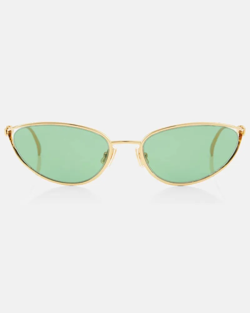 Bottega Veneta Cat-Eye-Sonnenbrille Knot Gold