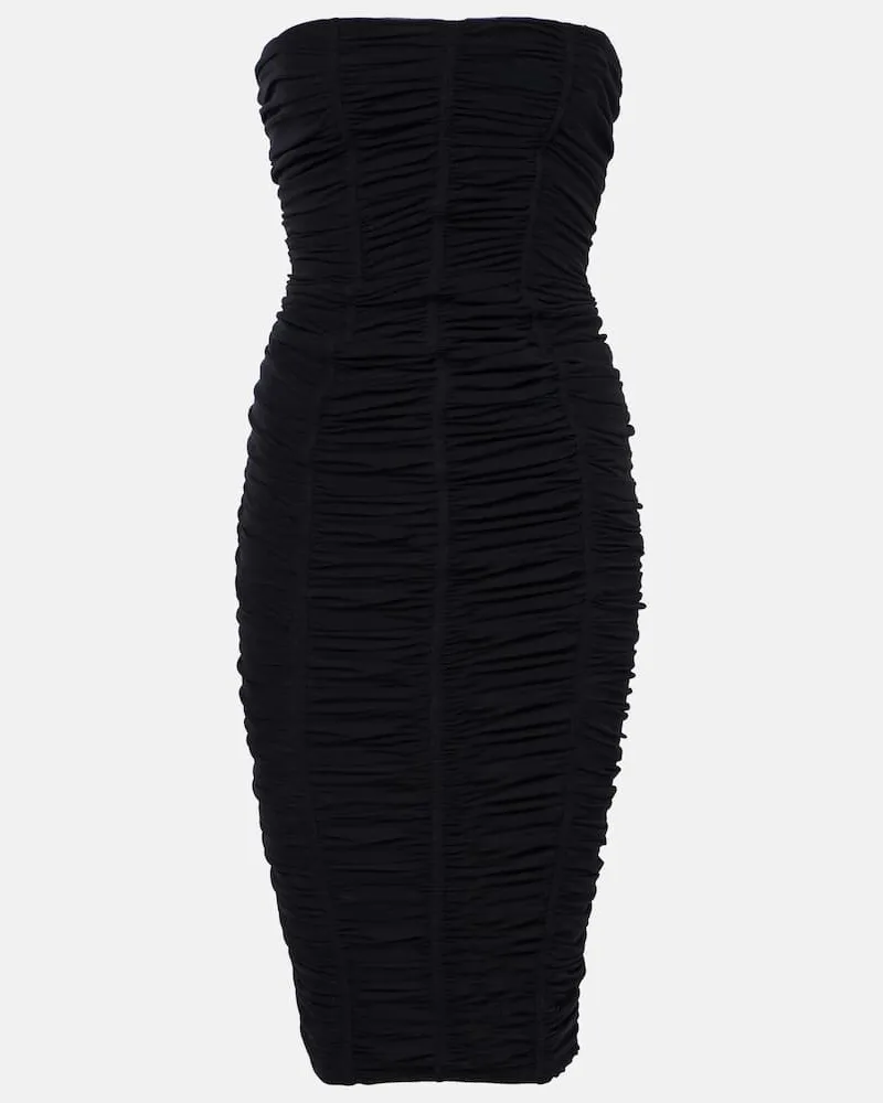 ATTICO Midikleid aus Tüll Schwarz