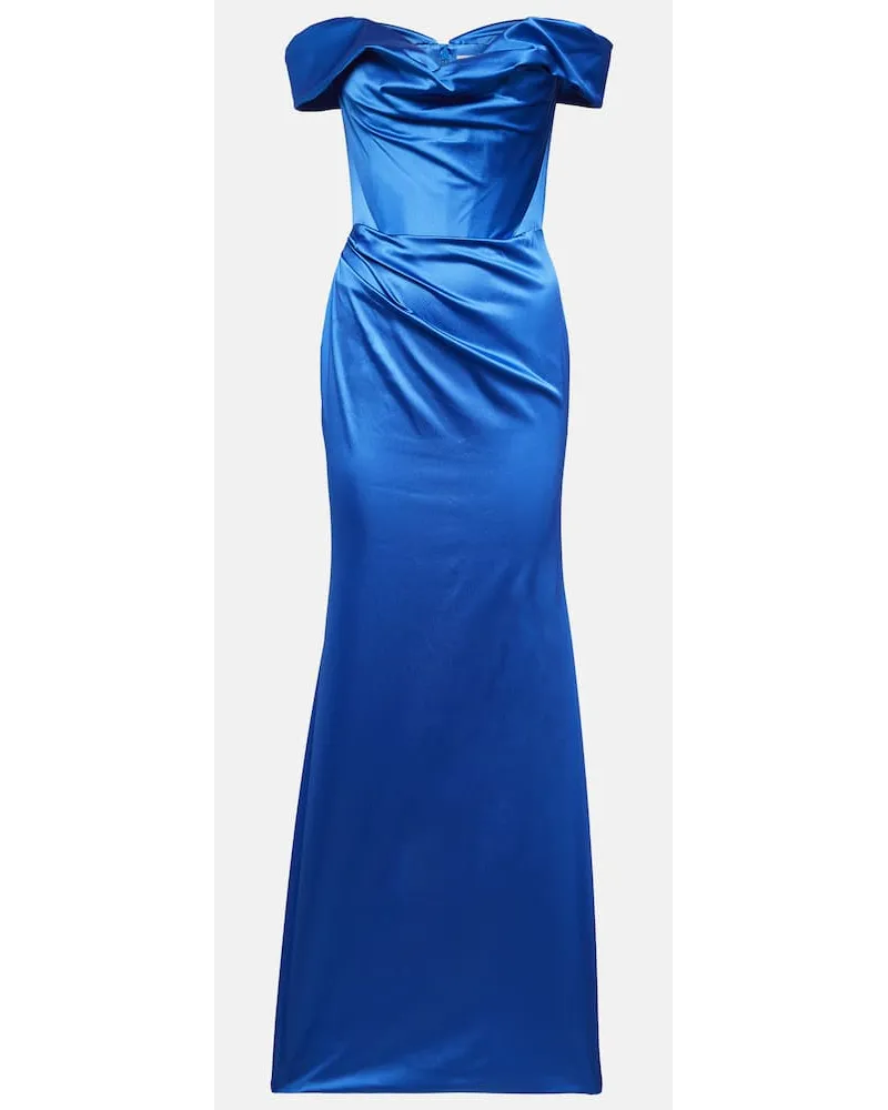 Vivienne Westwood Robe aus Satin Blau