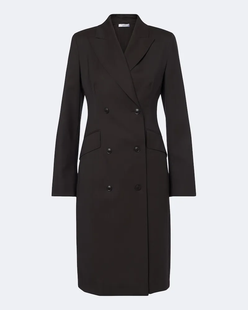 Max Mara Midikleid aus Schurwolle Braun