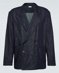 Dries van Noten Blazer aus Denim Blau