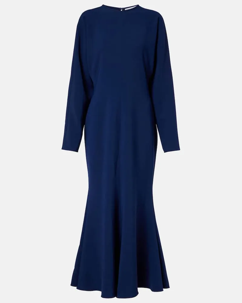 COSTARELLOS Maxikleid aus Crêpe Blau