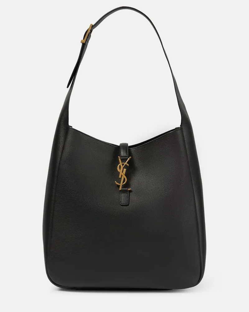 Saint Laurent Schultertasche Le 5 à 7 Supple Large aus Leder Schwarz