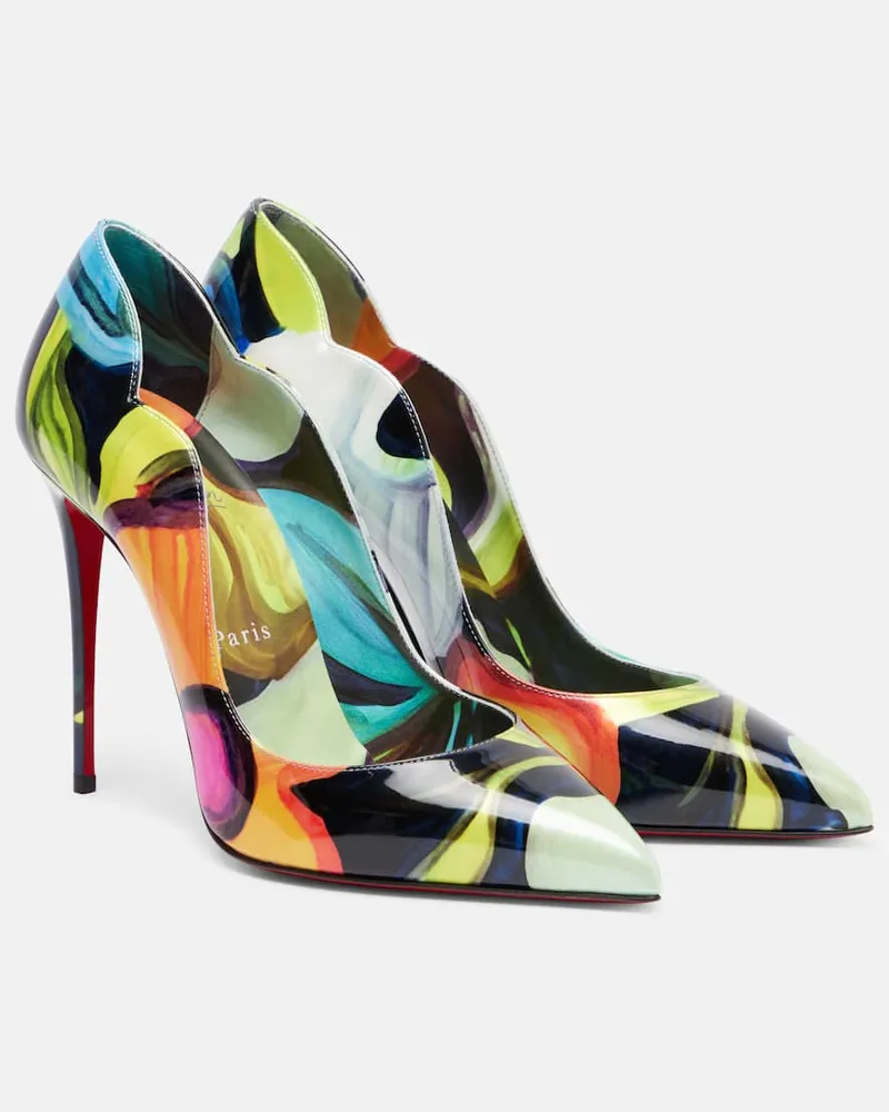 Christian Louboutin Pumps Hot Chick 100 aus Lackleder Multicolor