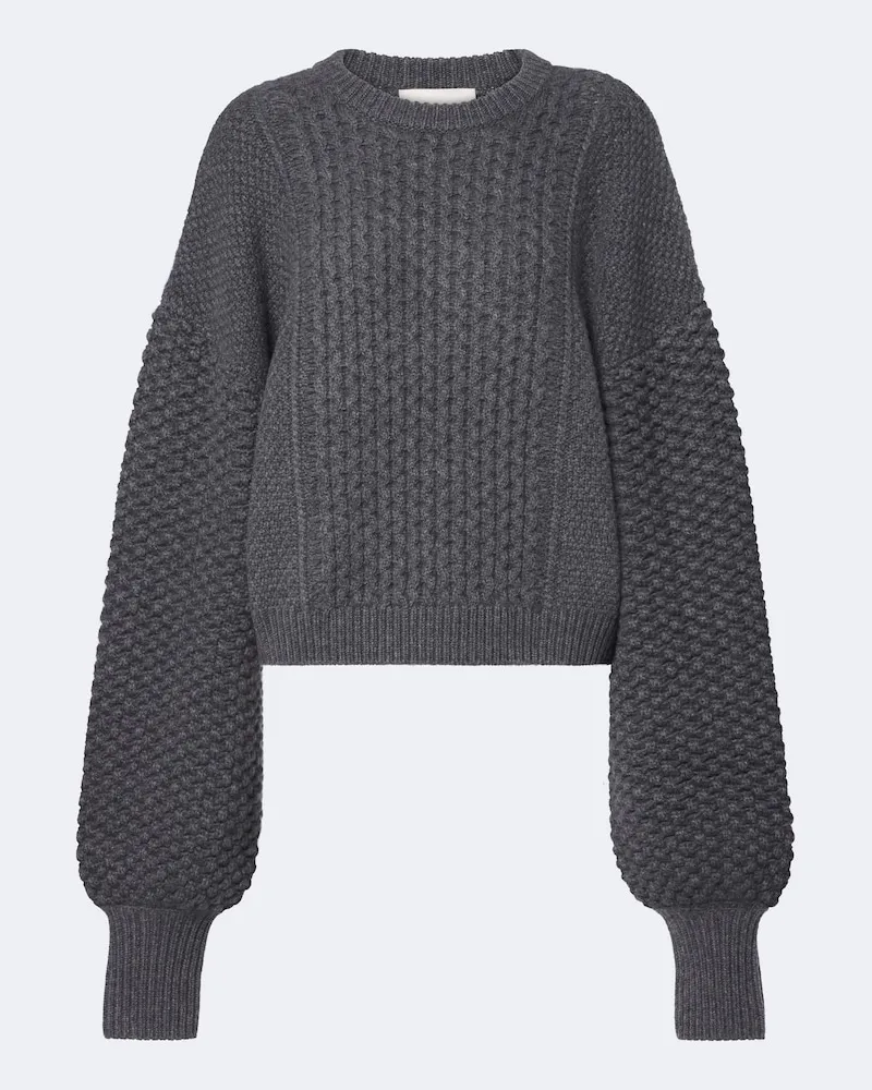 Lisa Yang Pullover Clothilde aus Kaschmir Grau