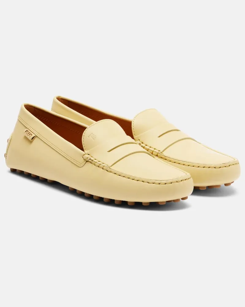 TOD'S Mokassins Gommino aus Leder Gelb