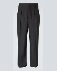 Christophe Lemaire Gerade Hose aus Twill Schwarz