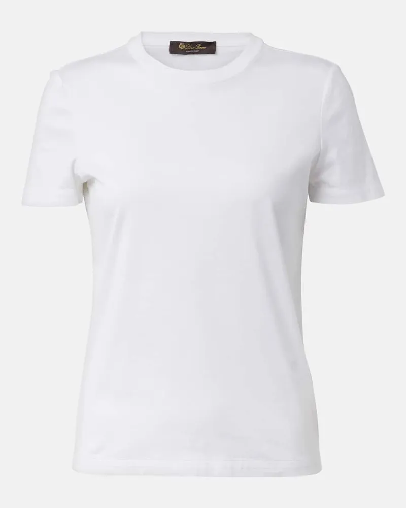 Loro Piana T-Shirt My-T aus Baumwolle Weiß