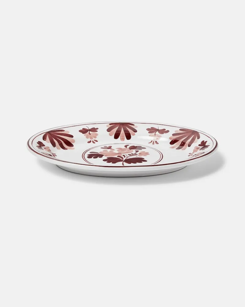 CABANA Servierplatte Blossom aus Keramik Braun