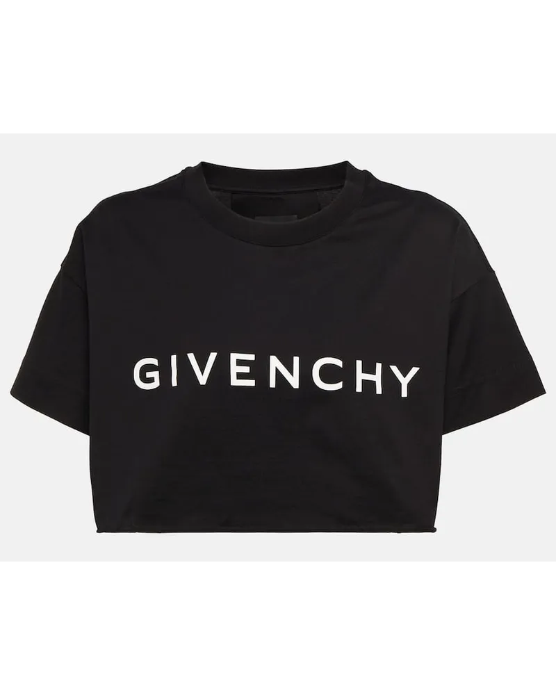 Givenchy Cropped-Top aus Baumwolle Schwarz