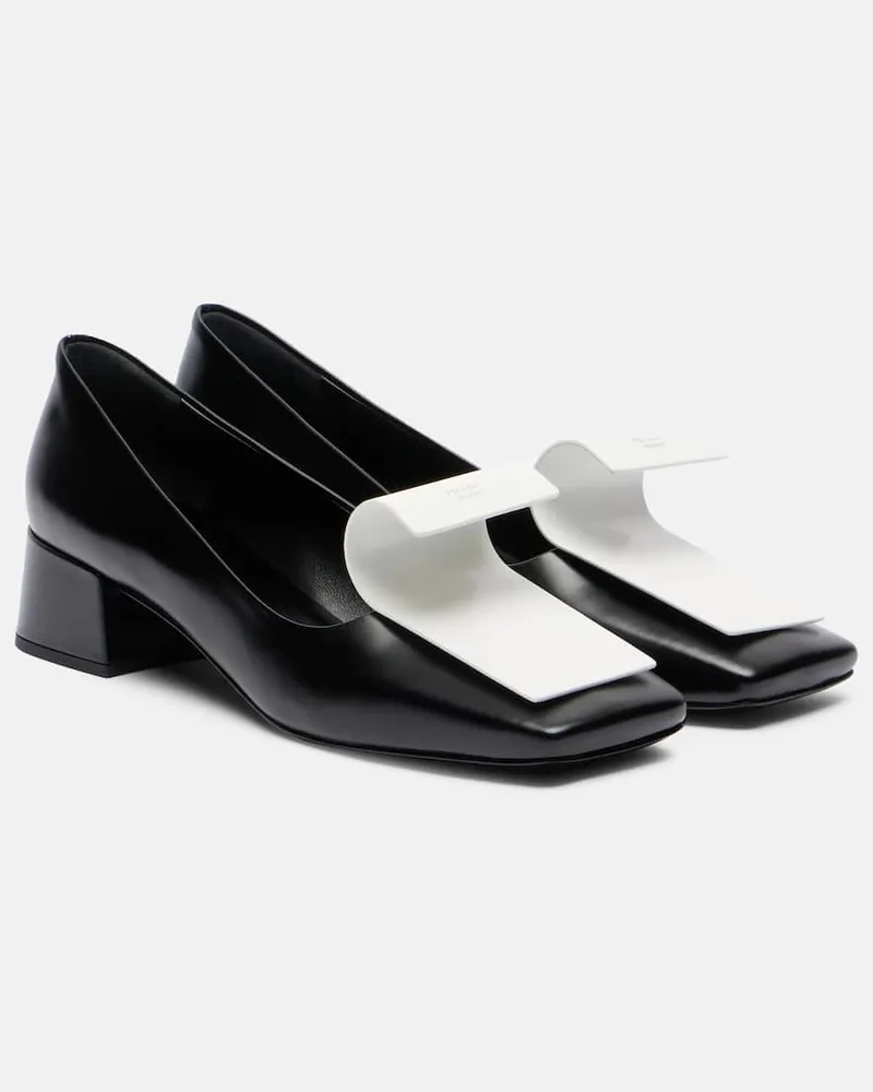Prada Pumps aus Leder Schwarz