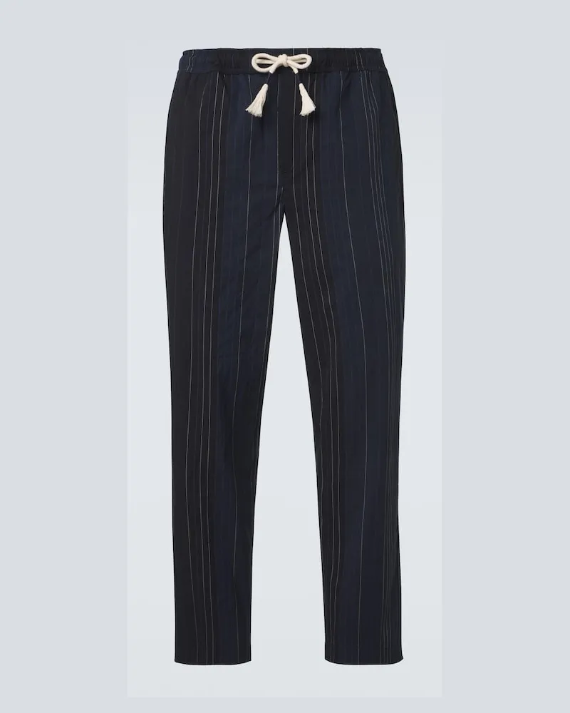 Orlebar Brown Gerade Hose Sonoran aus Baumwolle Blau
