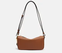 Schultertasche Half Horsebit Small aus Leder