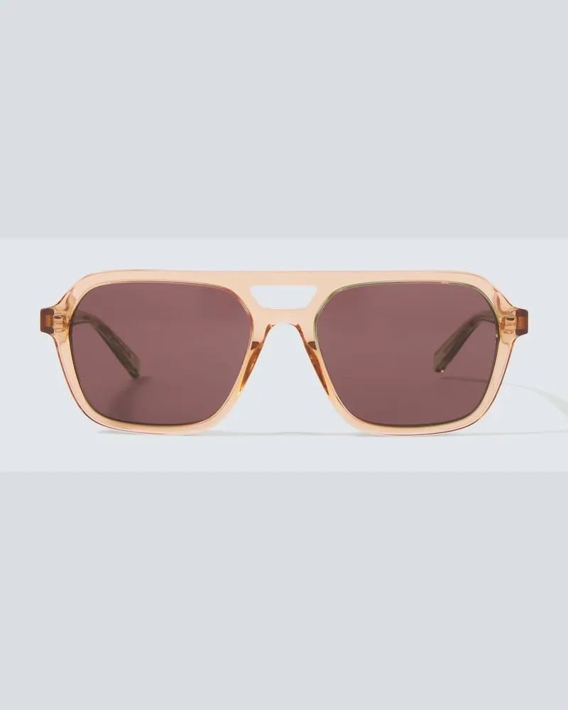 Saint Laurent Aviator-Sonnenbrille Gelb