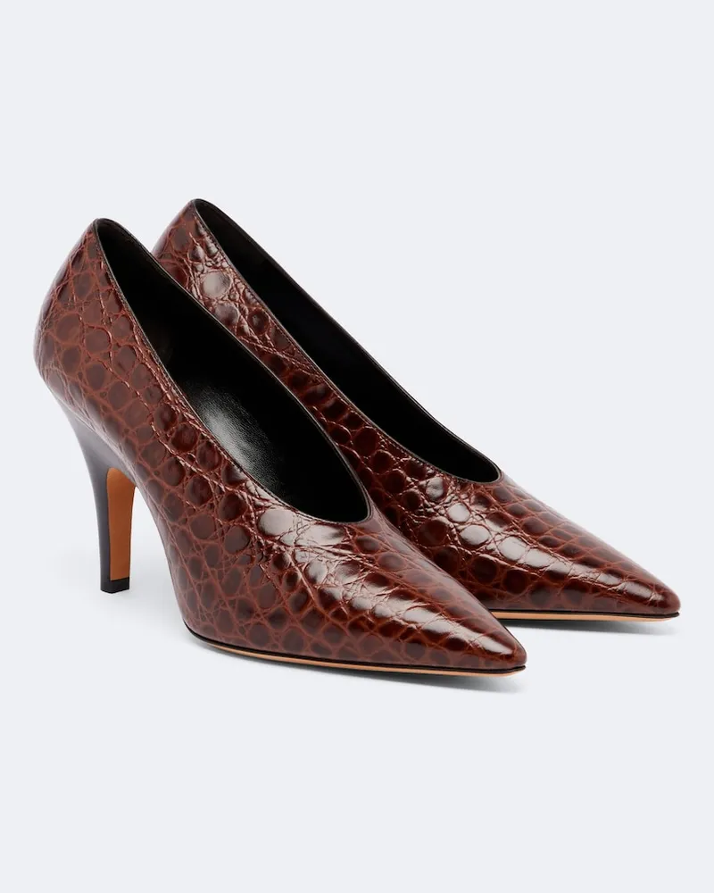 Le Monde Béryl Le Monde Béryl Pumps Petra aus Leder Braun