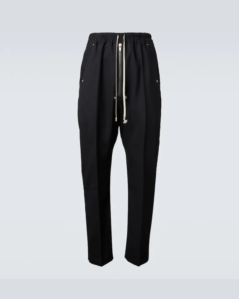 Rick Owens Weite Hose Bela aus Wolle Schwarz