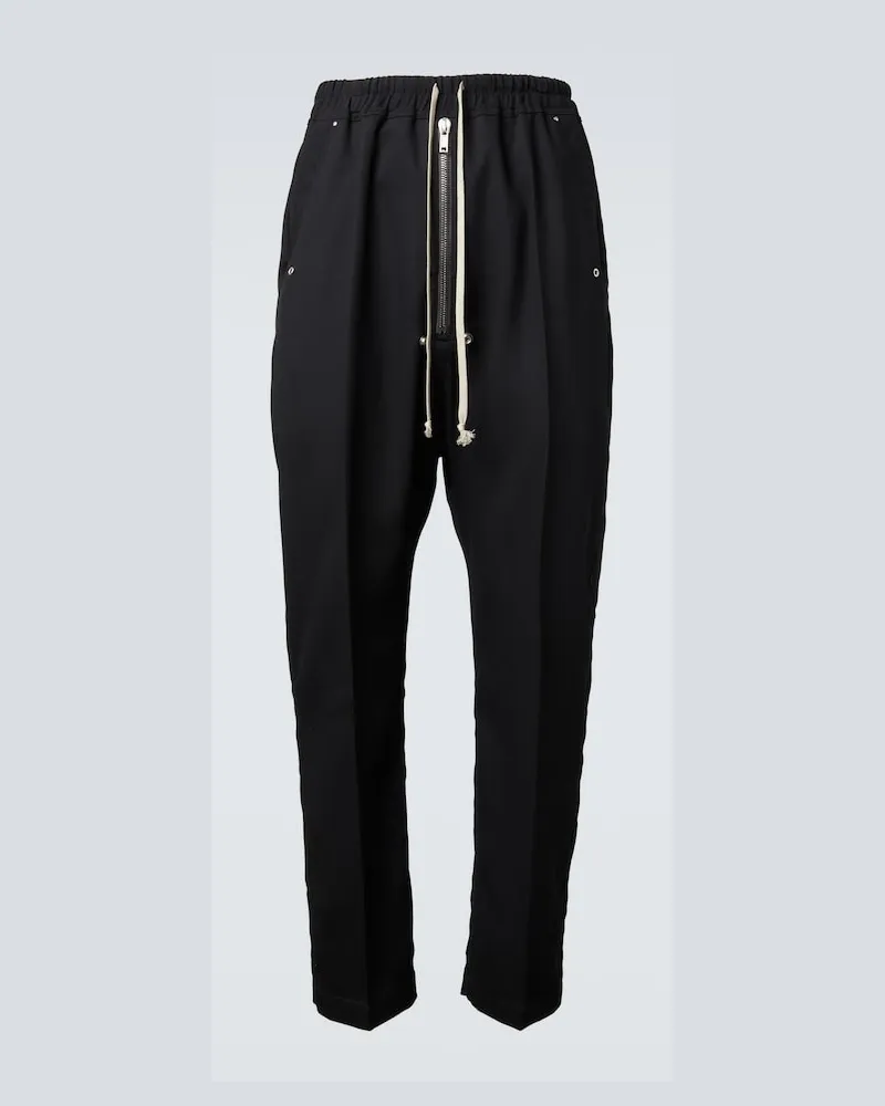 Rick Owens Weite Hose Bela aus Wolle Schwarz