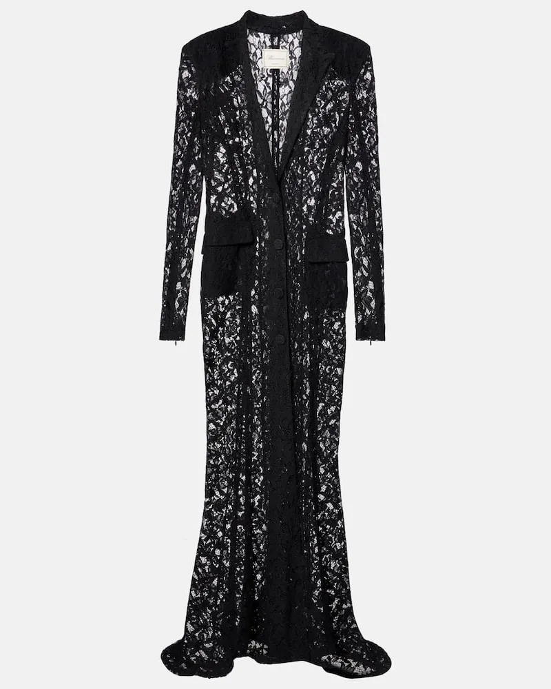 Blumarine Maxikleid aus Spitze Schwarz