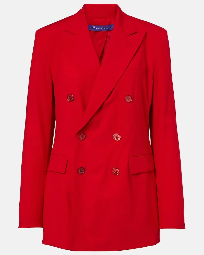 Ralph Lauren Blazer Ramona aus einem Wollgemisch Rot