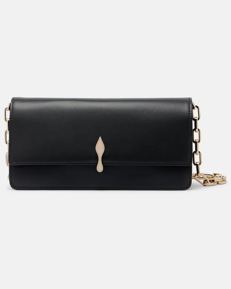 Christian Louboutin Clutch Bettina aus Leder Schwarz
