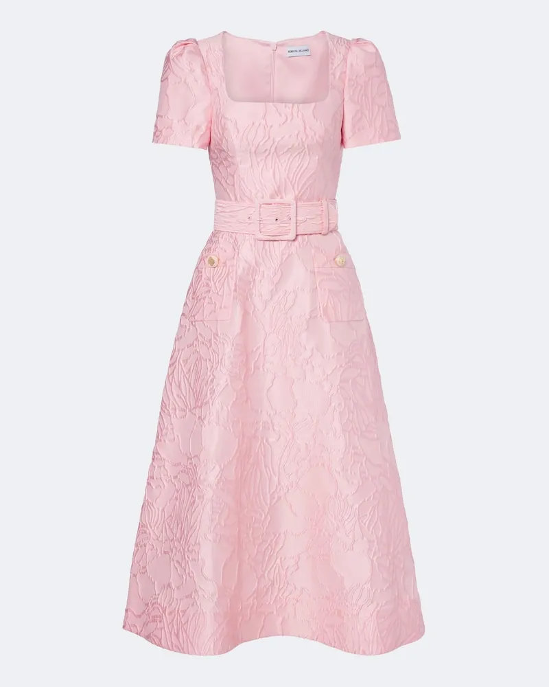 Rebecca Vallance Bustier-Kleid Helmsley aus Jacquard Rosa
