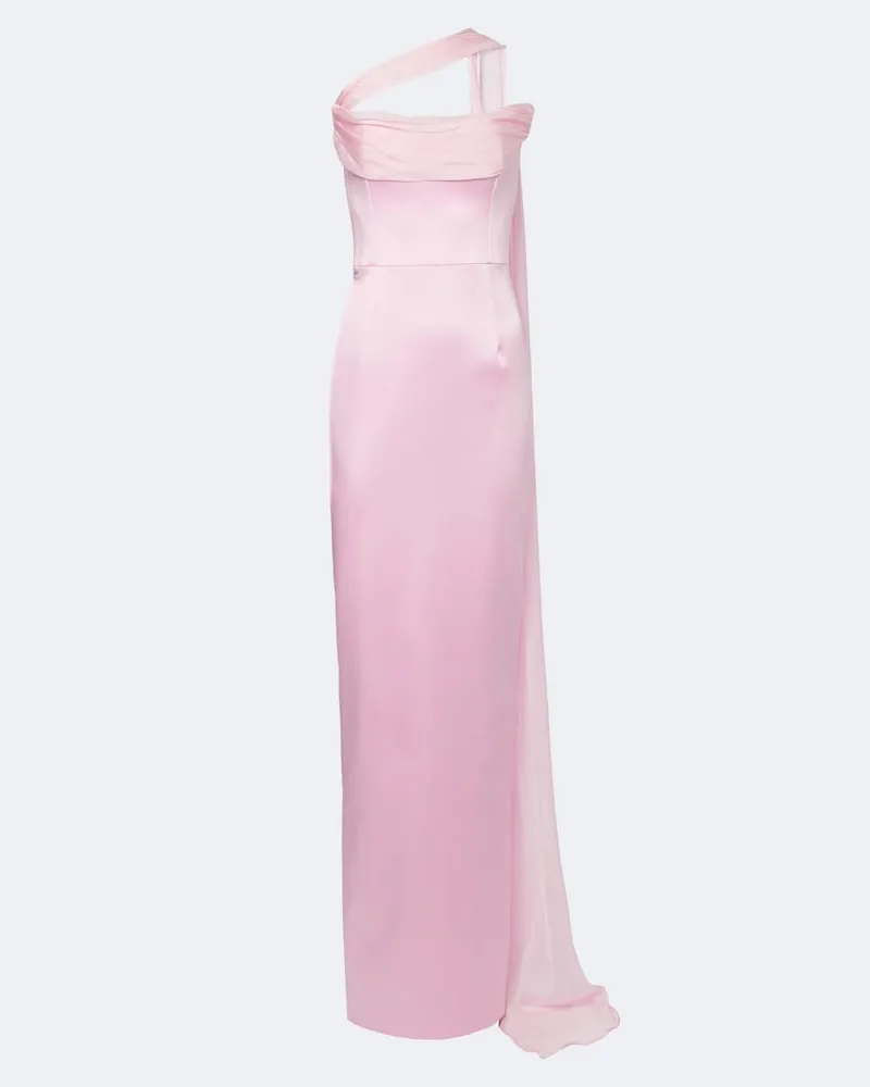 The New Arrivals Ilkyaz Ozel Robe Julietta aus Satin Rosa