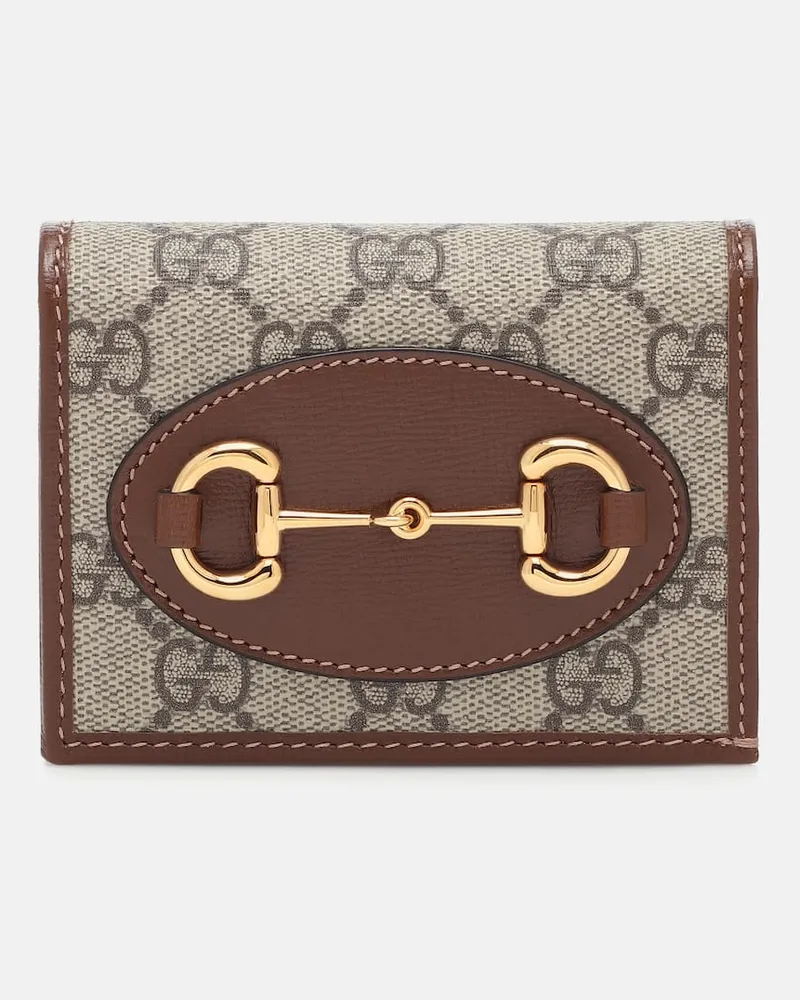 Gucci Portemonnaie Gucci Horsebit 1955 Braun