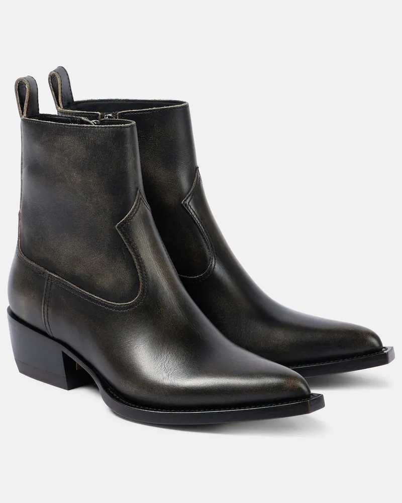 Golden Goose Ankle Boots aus Leder Schwarz