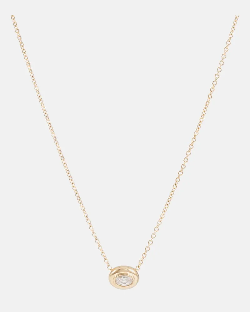 Melissa Kaye Halskette Lenox Reign aus 18kt Gelbgold mit Diamant Gold