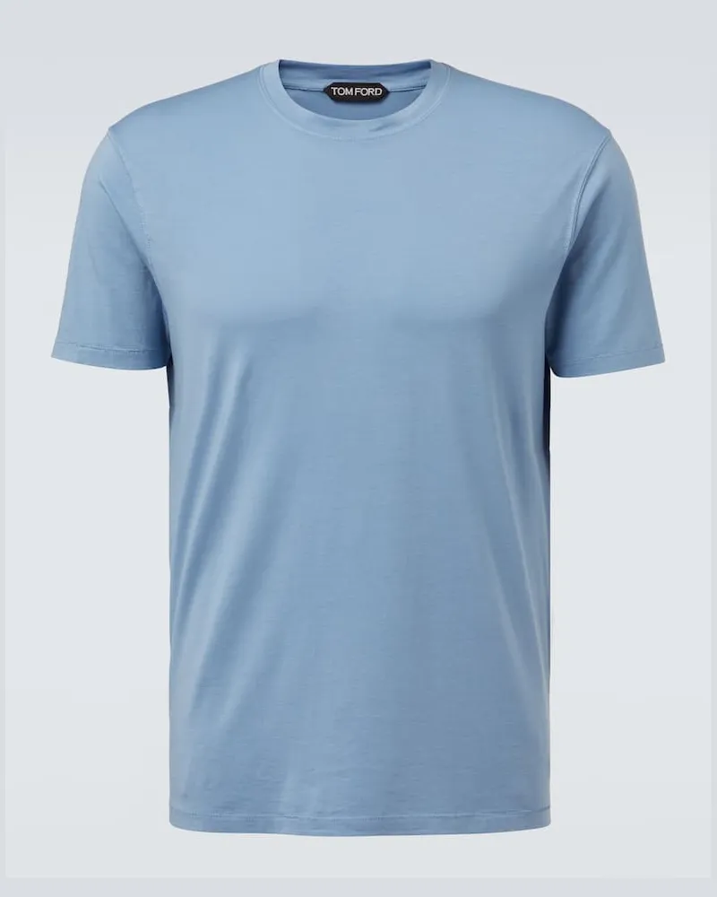Tom Ford T-Shirt aus Jersey Blau
