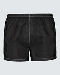 Prada Badeshorts aus Re-Nylon Schwarz