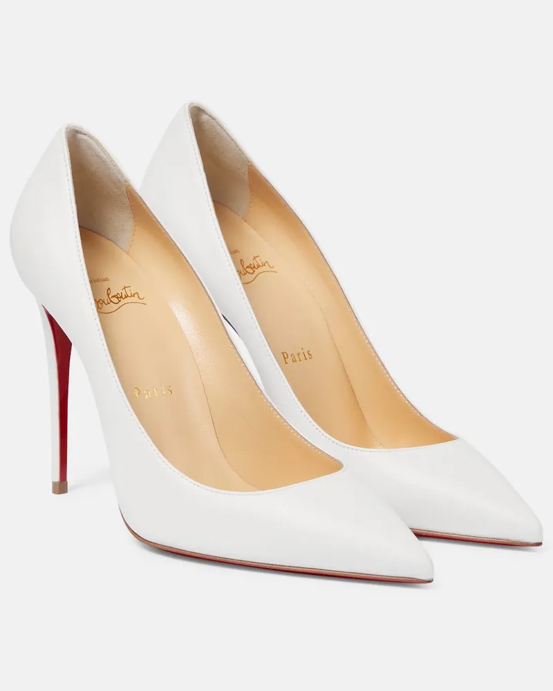Christian Louboutin Pumps Kate 100 aus Leder Weiß